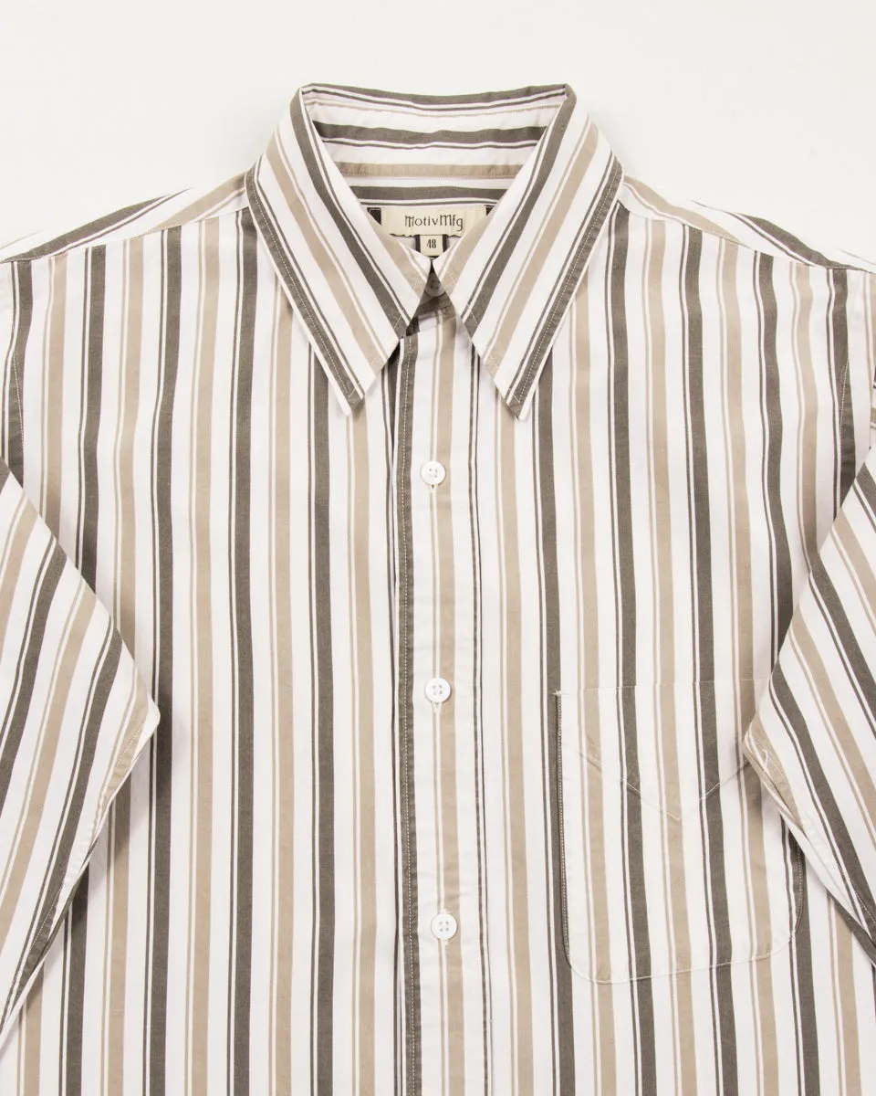Authentic Fit BD Shirt - Charcoal Stripe Silk Cotton Fine Poplin sold by Standard and Strange product image thumbnail 3