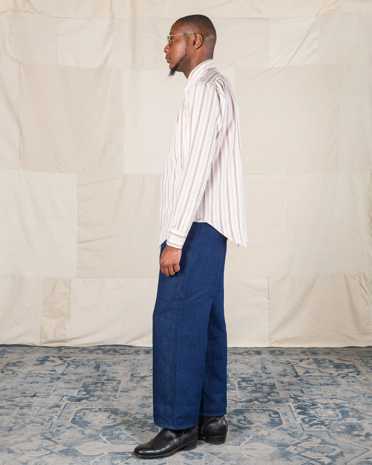 Authentic Fit BD Shirt - Pink Stripe Silk Cotton Fine Poplin sold by Standard and Strange product image thumbnail 4