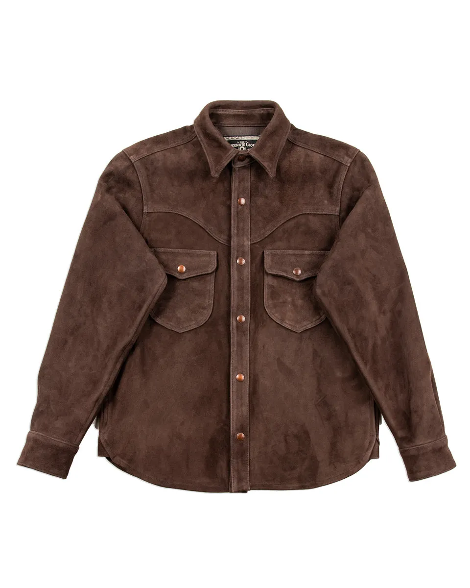 Packard Western Shirt - Chocolate Goatskin sold by Standard and Strange