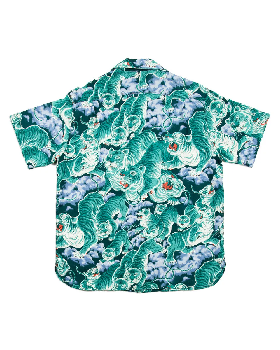 Hawaiian Shirt - Turquoise Tiger sold by Standard and Strange product image thumbnail 2