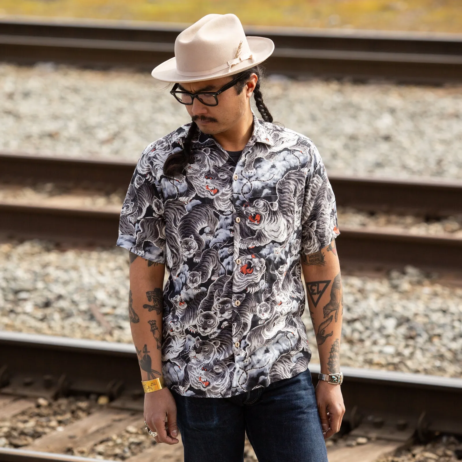 Hawaiian Shirt - Black Tiger sold by Standard and Strange product image thumbnail 3