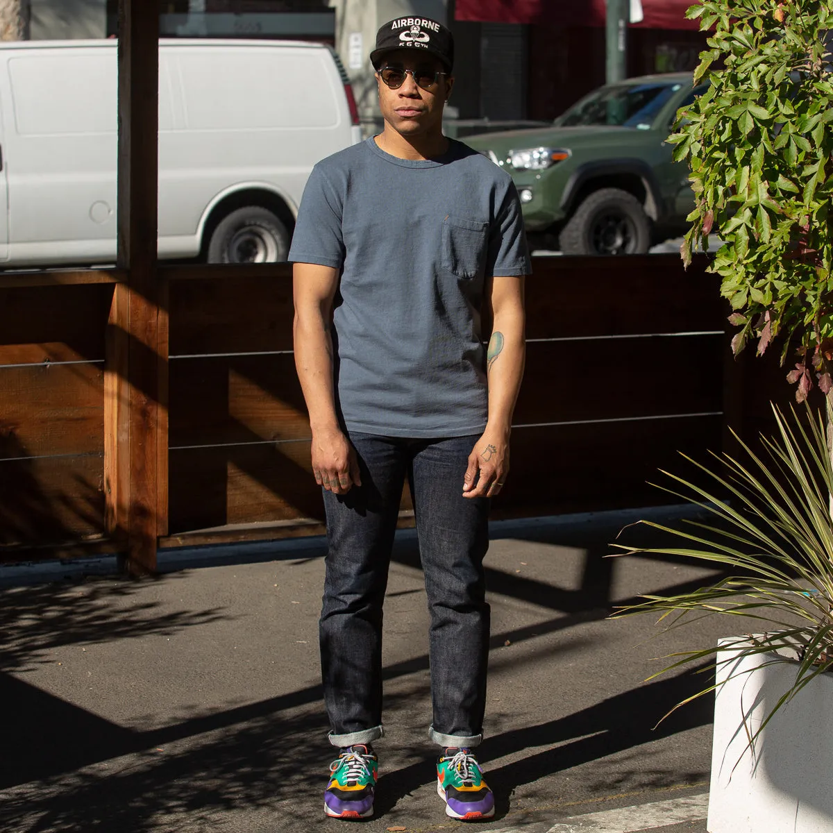 13oz Shifter Tee - Faded Blue sold by Standard and Strange product image thumbnail 3