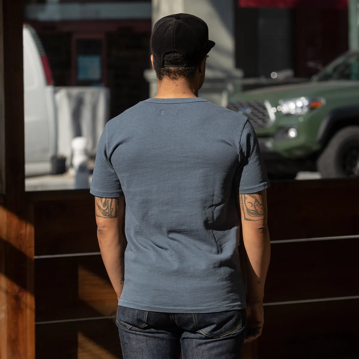 13oz Shifter Tee - Faded Blue sold by Standard and Strange product image thumbnail 5