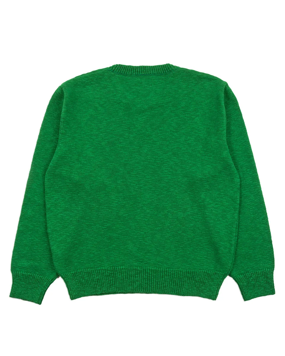 Cotton Crewneck Sweater - Green sold by Standard and Strange product image thumbnail 2