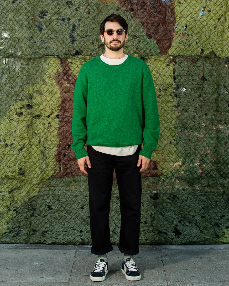 Cotton Crewneck Sweater - Green sold by Standard and Strange product image thumbnail 5