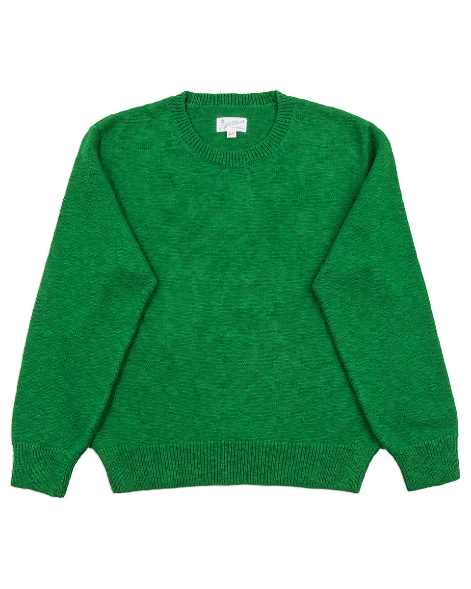 Cotton Crewneck Sweater - Green sold by Standard and Strange
