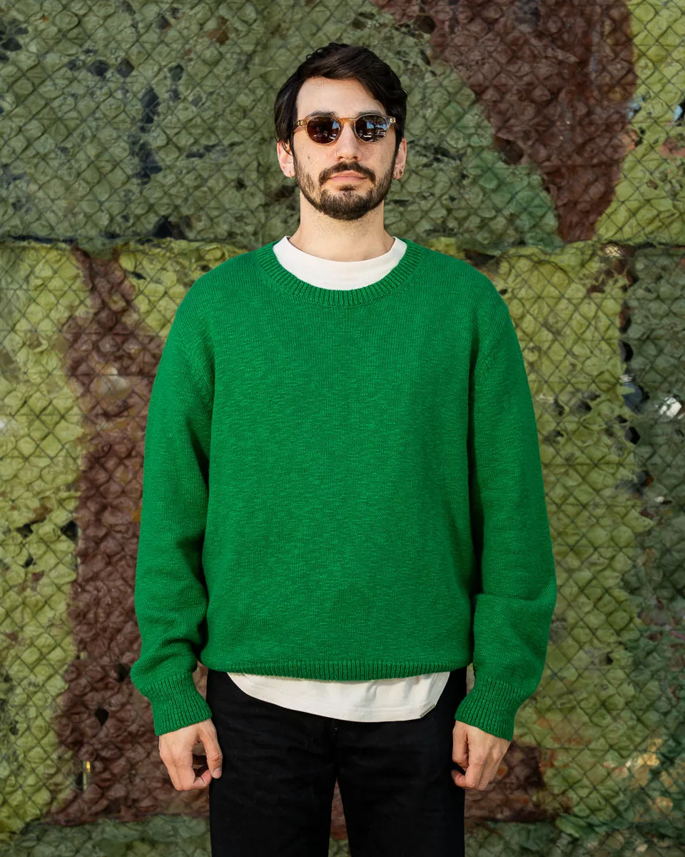 Cotton Crewneck Sweater - Green sold by Standard and Strange product image thumbnail 3