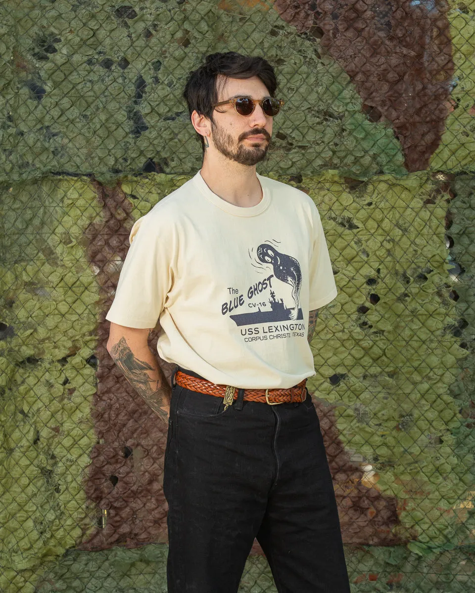 Military Tee / The Blue Ghost - Ecru sold by Standard and Strange product image thumbnail 5