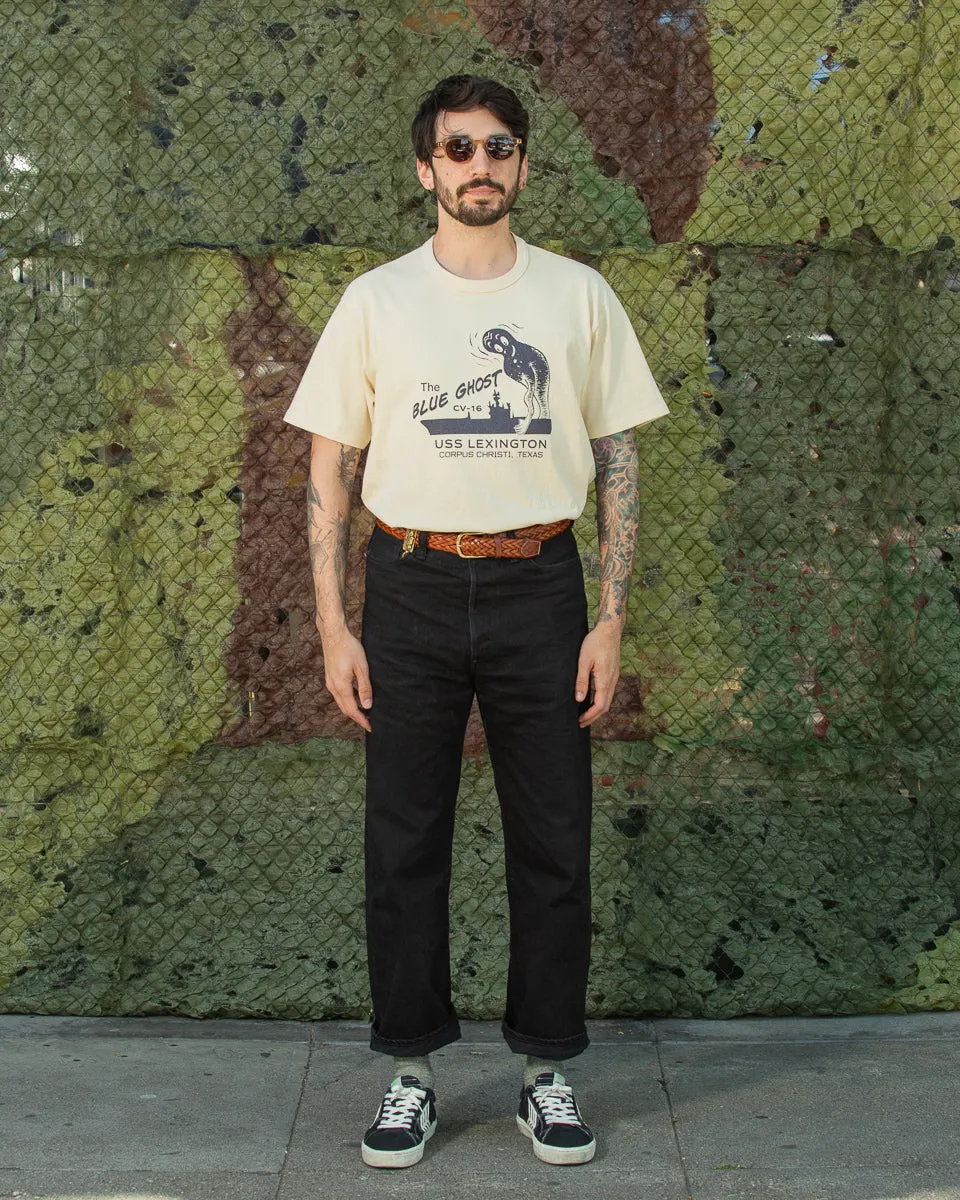 Military Tee / The Blue Ghost - Ecru sold by Standard and Strange product image thumbnail 3