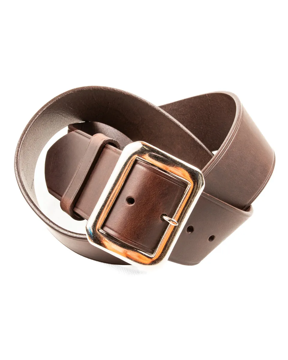 Plain Belt with 1950s NOS Buckle - Dark Brown sold by Standard and Strange product image thumbnail 2