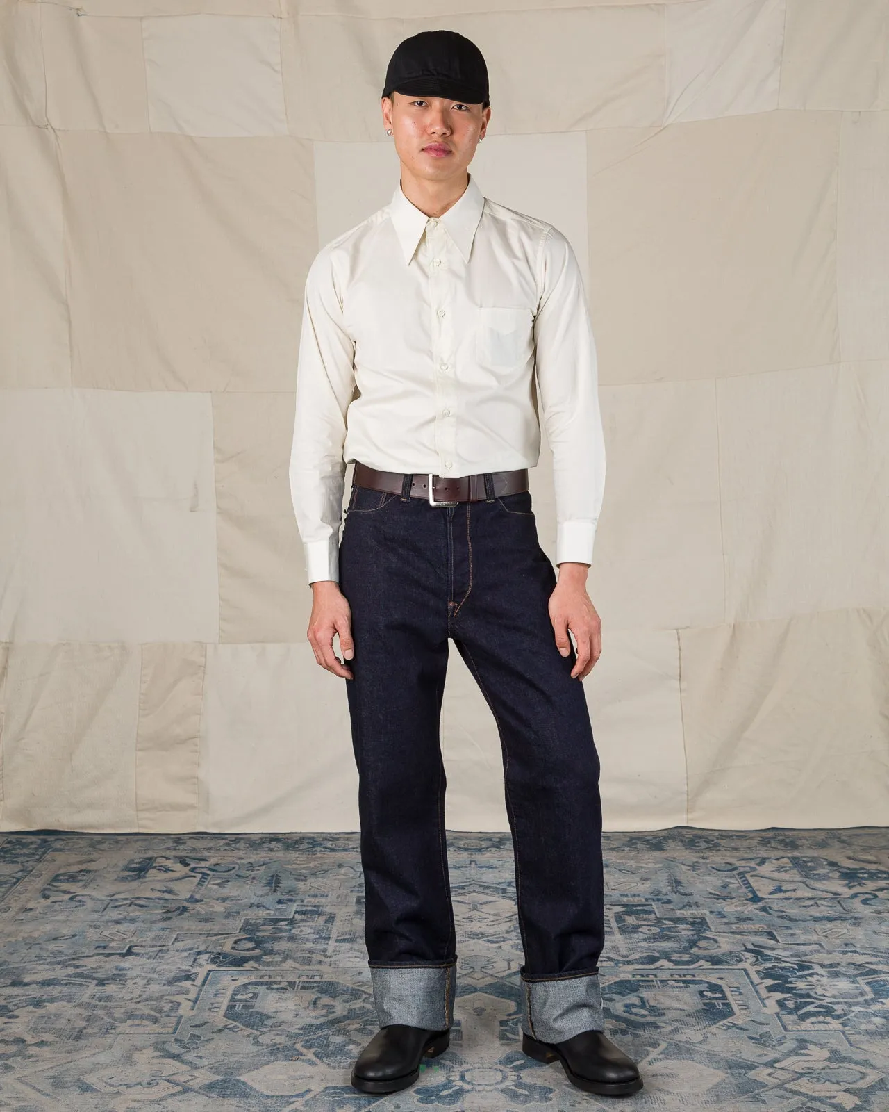 Plain Belt with 1950s NOS Buckle - Dark Brown sold by Standard and Strange product image thumbnail 4