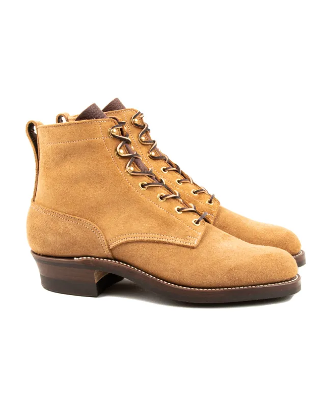 Griffin Plain Toe Boots - Beige Suede sold by Standard and Strange