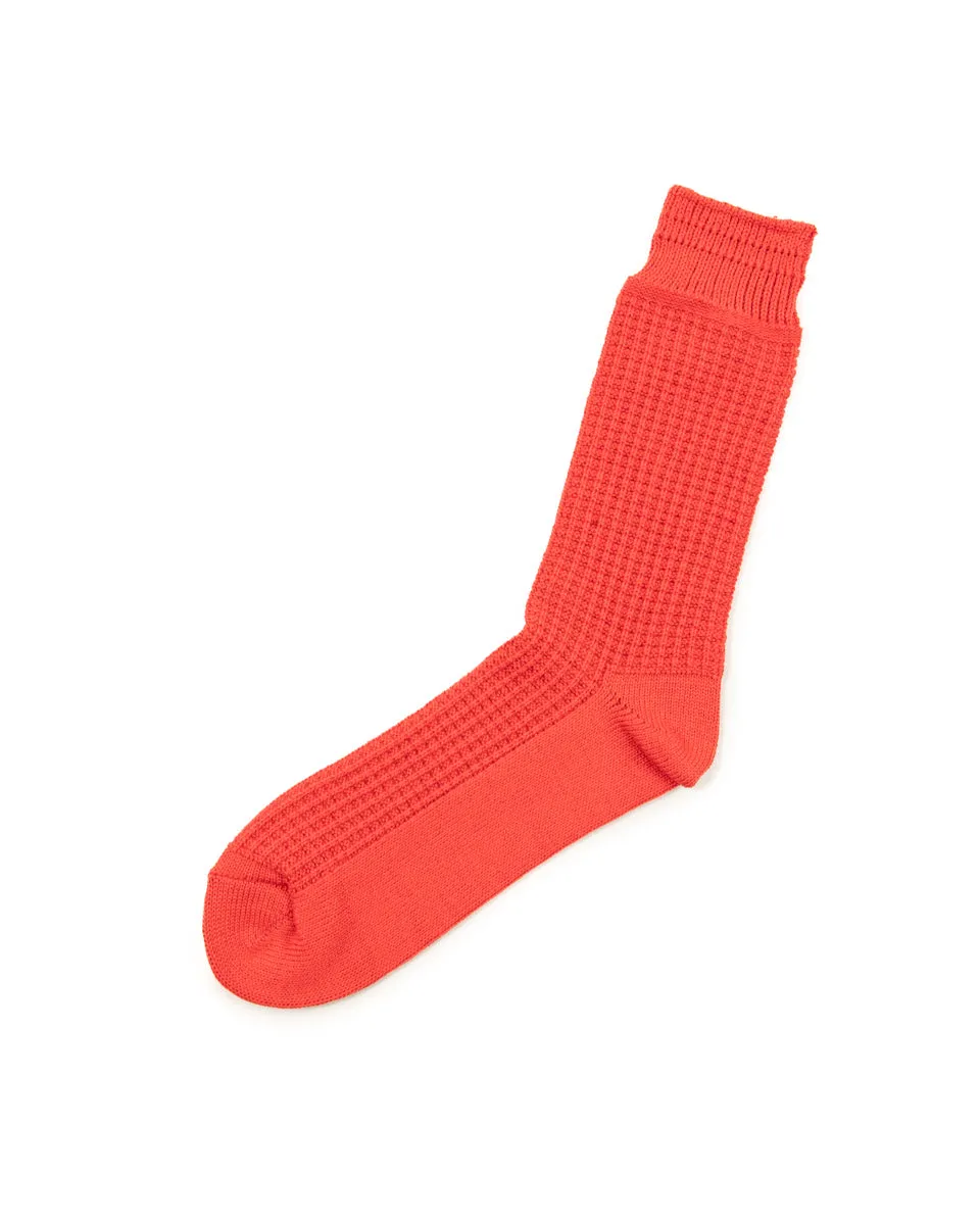 Cotton Waffle Socks - Light Red sold by Standard and Strange product image thumbnail 4