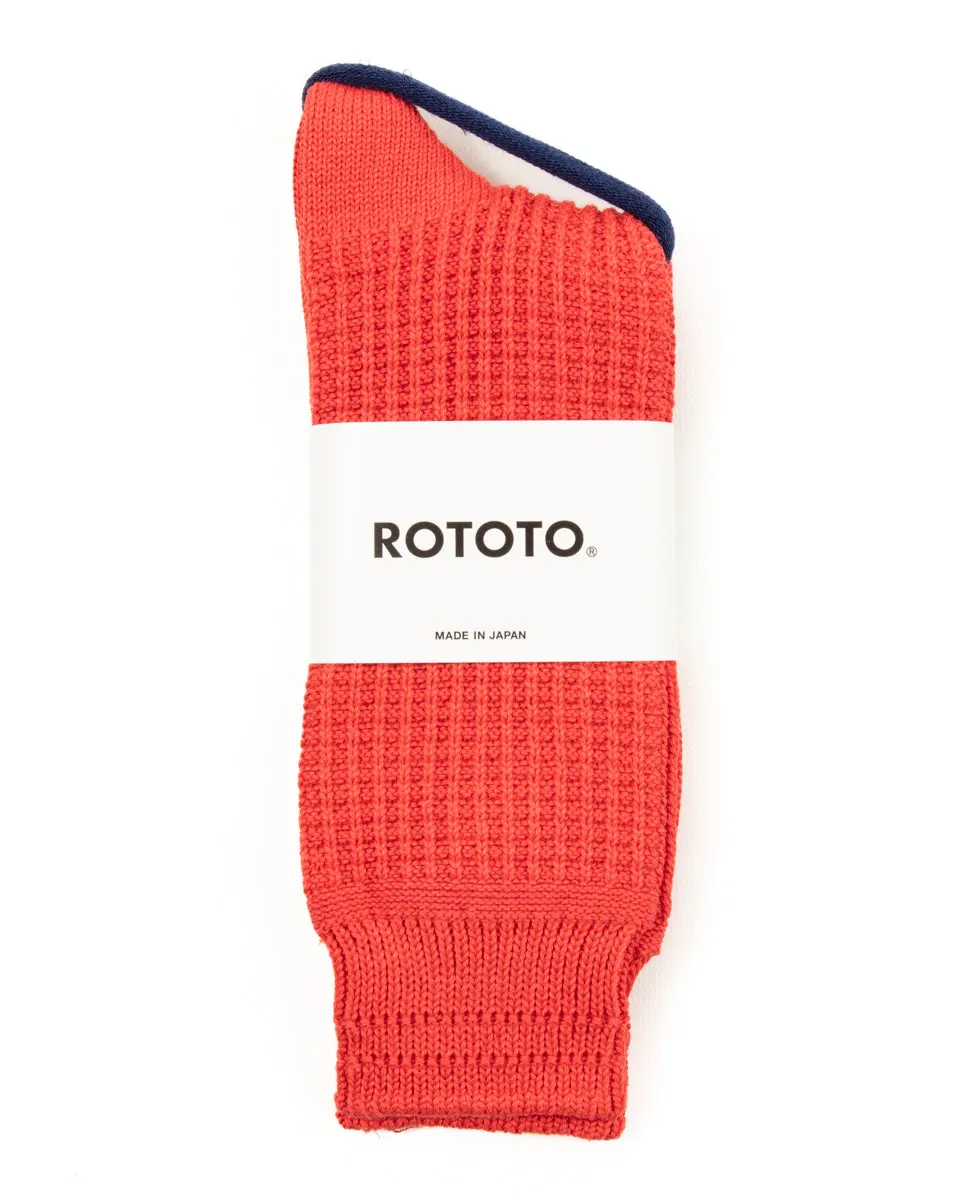 Cotton Waffle Socks - Light Red sold by Standard and Strange product image thumbnail 2