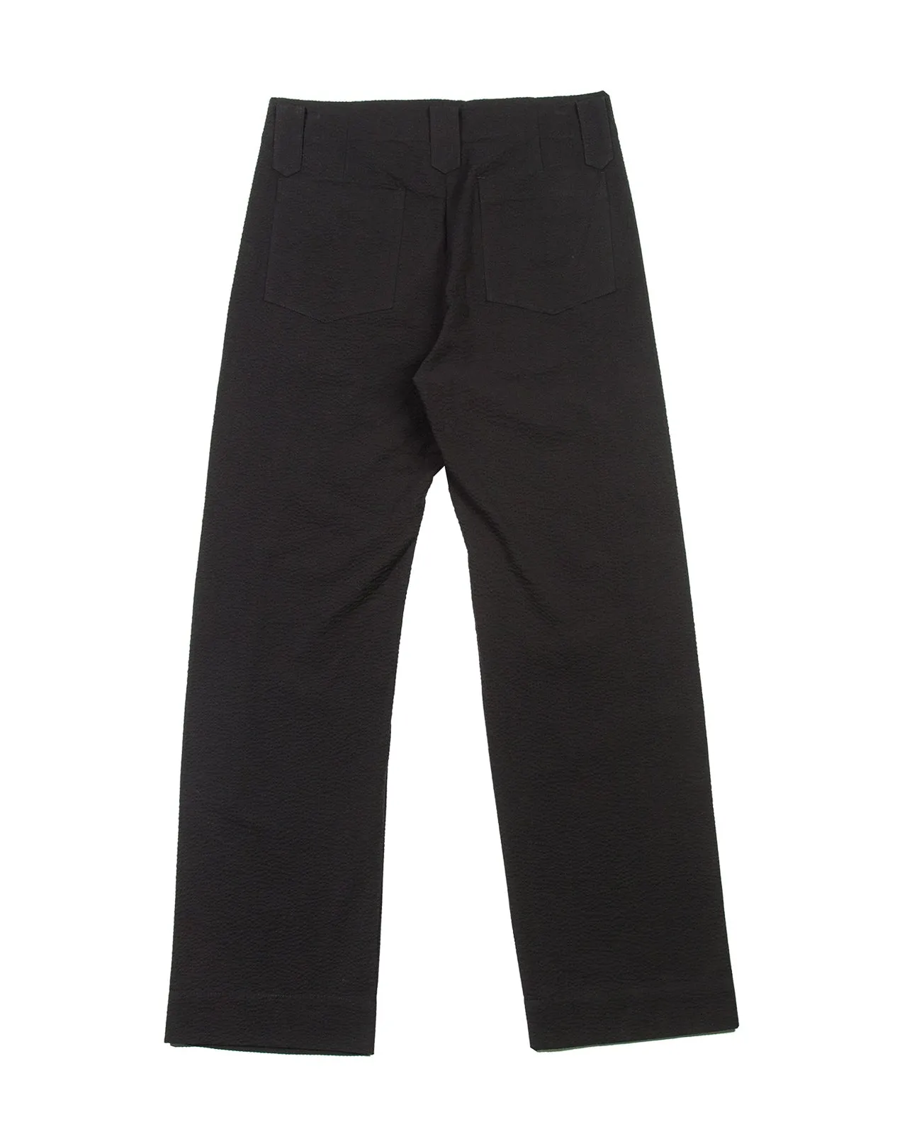 Hollywood Pant - Black Cotton Seersucker sold by Standard and Strange product image thumbnail 2