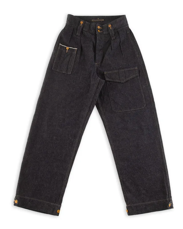 British Army Pant Loose Denim - Indigo sold by Standard and Strange