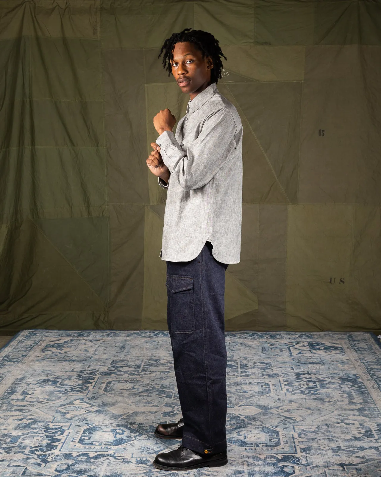 New Medical Shirt - Salt & Pepper sold by Standard and Strange product image thumbnail 4