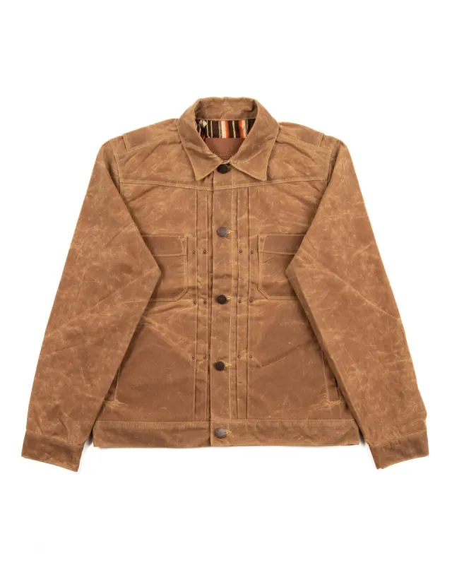 RJ-1 Jacket - Rust Waxed Canvas sold by Standard and Strange