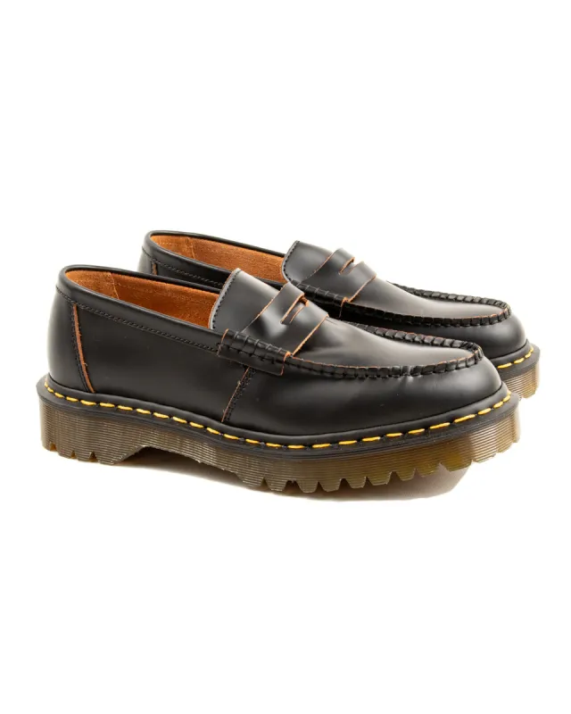 Penton Bex Made in England Loafers - Black Quilon sold by Standard and Strange