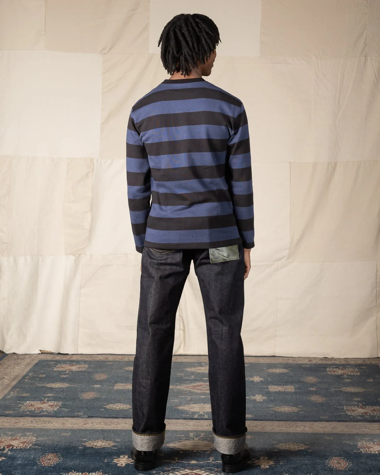 Buco Heavy Stripe Racing Jersey - Black/Blue sold by Standard and Strange product image thumbnail 5