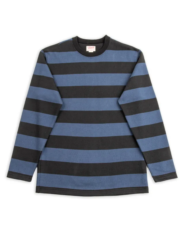 Buco Heavy Stripe Racing Jersey - Black/Blue sold by Standard and Strange