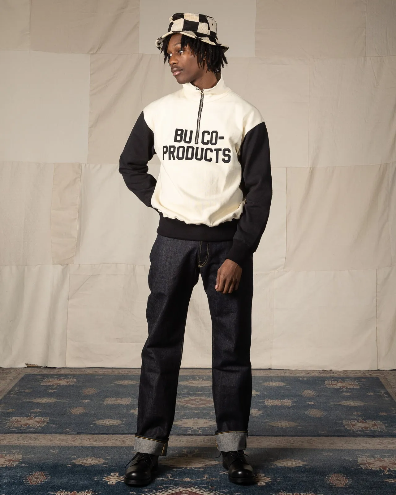 Buco Half-Zip Motorcyle Jersey / Buco-Product - Black / White sold by Standard and Strange product image thumbnail 3