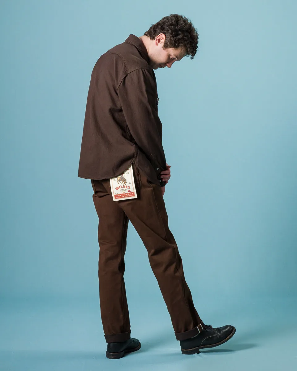 Wilkes Western - 15oz Dark Brown Denim sold by Standard and Strange product image thumbnail 5