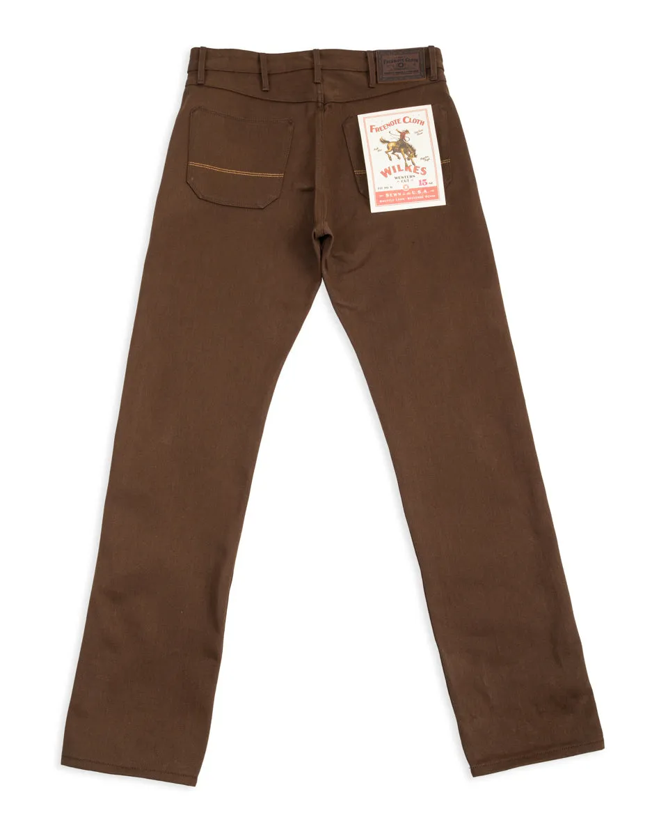Wilkes Western - 15oz Dark Brown Denim sold by Standard and Strange product image thumbnail 2