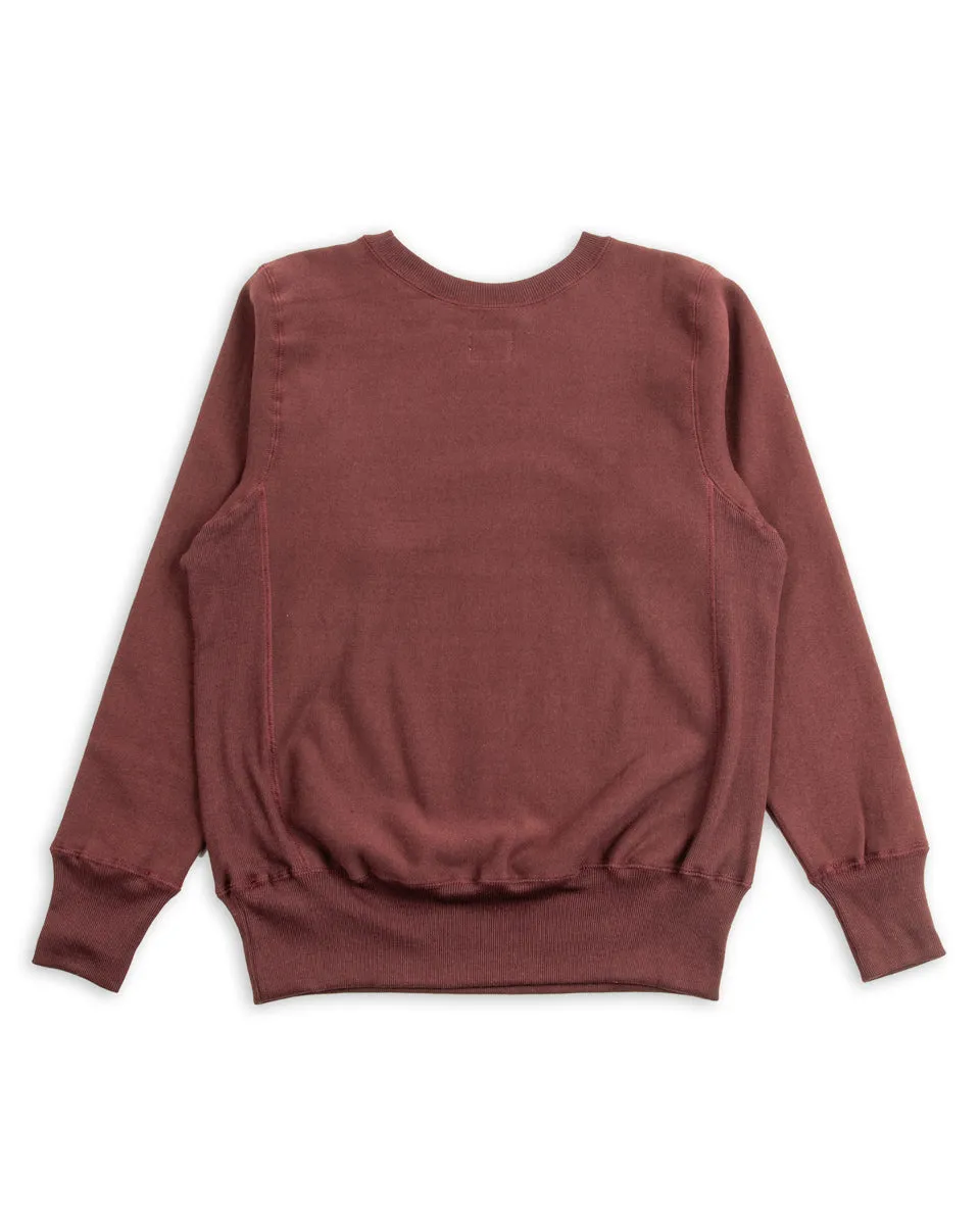 Lot 483 Reverse Weave Loopwheel Sweatshirt - Bordeaux sold by Standard and Strange product image thumbnail 2