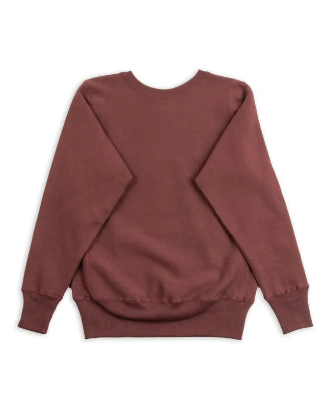 Lot 483 Reverse Weave Loopwheel Sweatshirt - Bordeaux sold by Standard and Strange