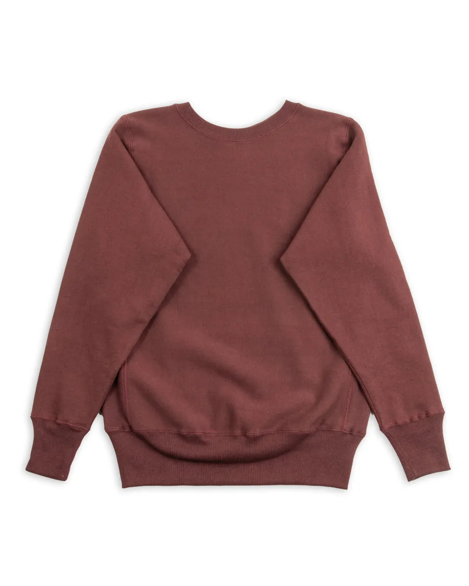 Lot 483 Reverse Weave Loopwheel Sweatshirt - Bordeaux sold by Standard and Strange