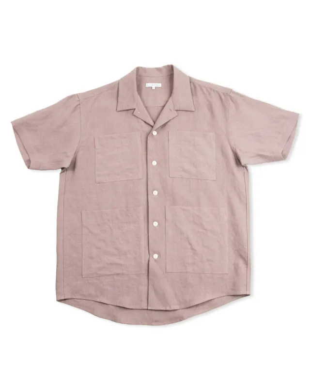Noguchi Shirt - Koala Belgian Linen sold by Standard and Strange