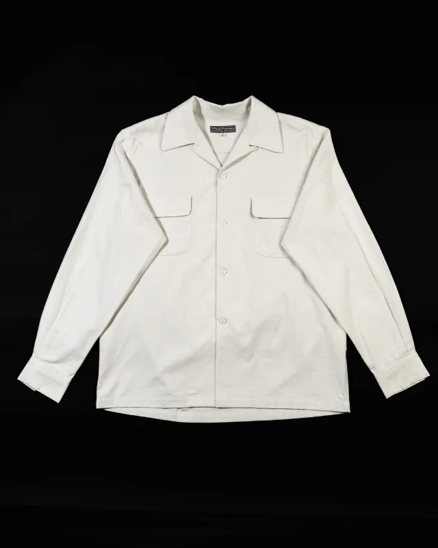 Flap Pocket Flannel Shirt - White sold by Standard and Strange