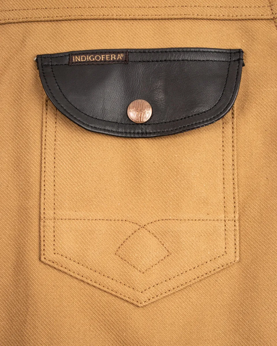 Fargo Trucker Jacket - Beige/Black sold by Standard and Strange product image thumbnail 5