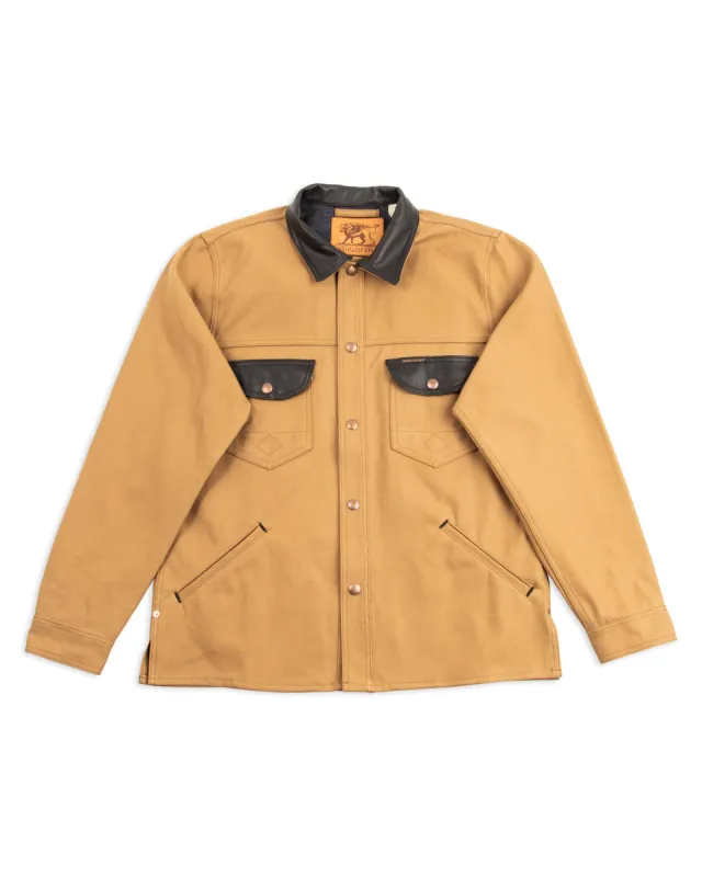 Fargo Trucker Jacket - Beige/Black sold by Standard and Strange