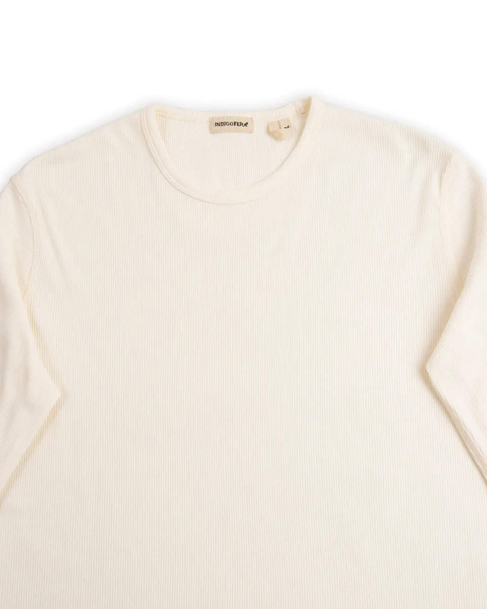 Clyde LS Cotton Rib Tee - Cockatoo White sold by Standard and Strange product image thumbnail 3