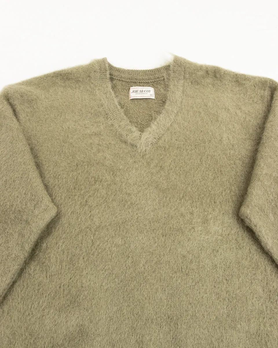Joe McCoy Mohair V-Neck Sweater - Mint sold by Standard and Strange product image thumbnail 3