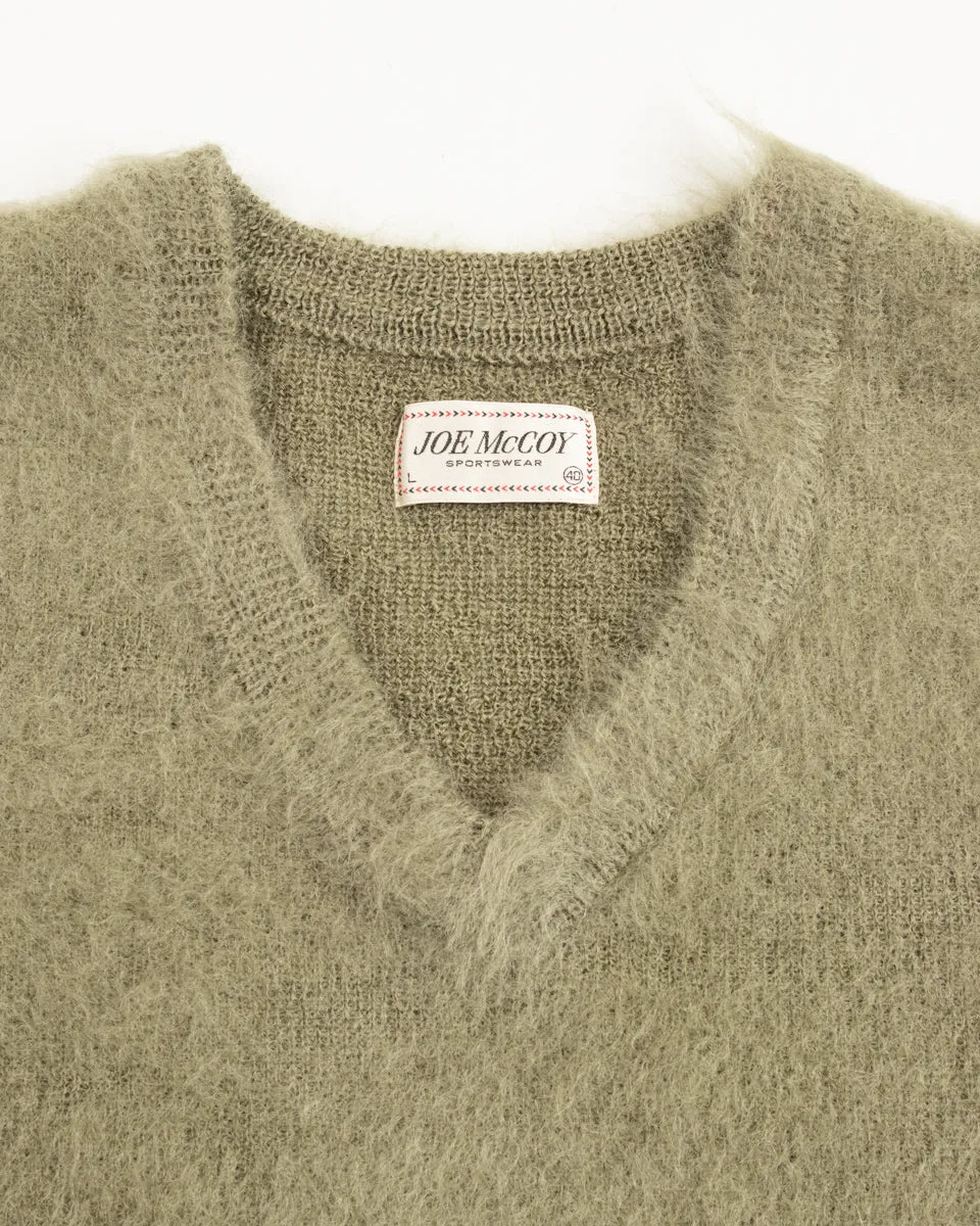 Joe McCoy Mohair V-Neck Sweater - Mint sold by Standard and Strange product image thumbnail 4