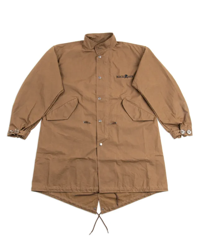British Oiled Cotton Rebel Coat - Oiled Khaki sold by Standard and Strange