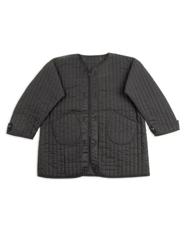 Oiled Quilting Liner Jacket - Oiled Black sold by Standard and Strange