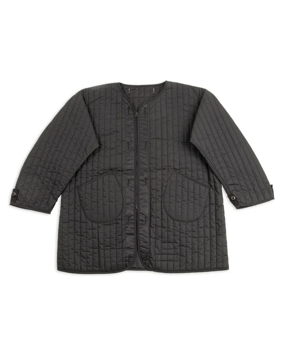 Oiled Quilting Liner Jacket - Oiled Black sold by Standard and Strange