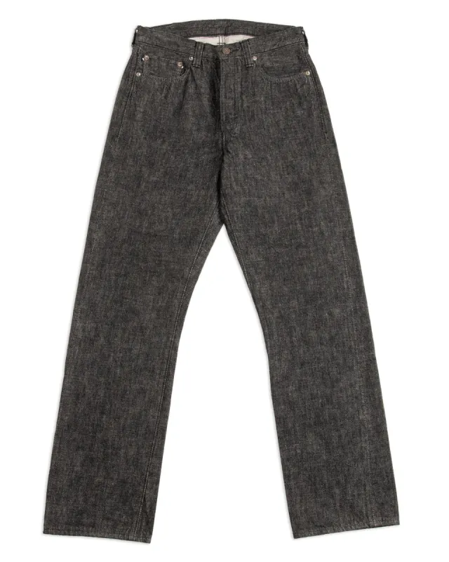 1101BK - Straight Selvedge Denim - Black sold by Standard and Strange