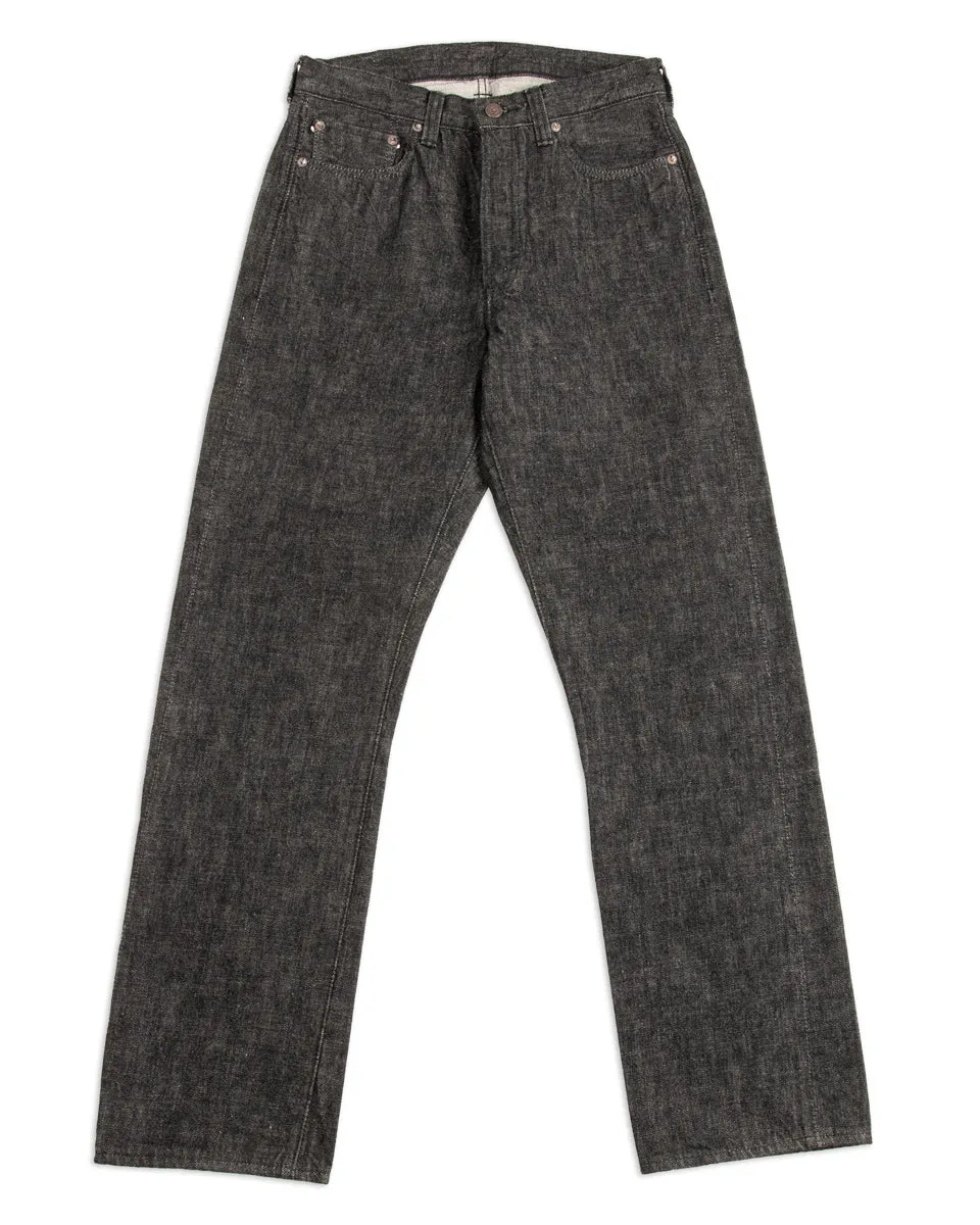 1101BK - Straight Selvedge Denim - Black sold by Standard and Strange