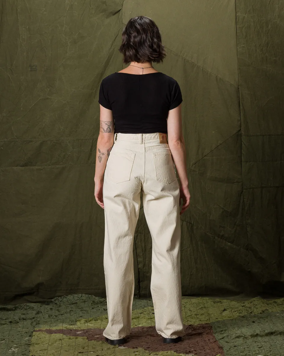 0107EC - Womens' Wide Straight "Monroe" - Ecru Denim sold by Standard and Strange product image thumbnail 5