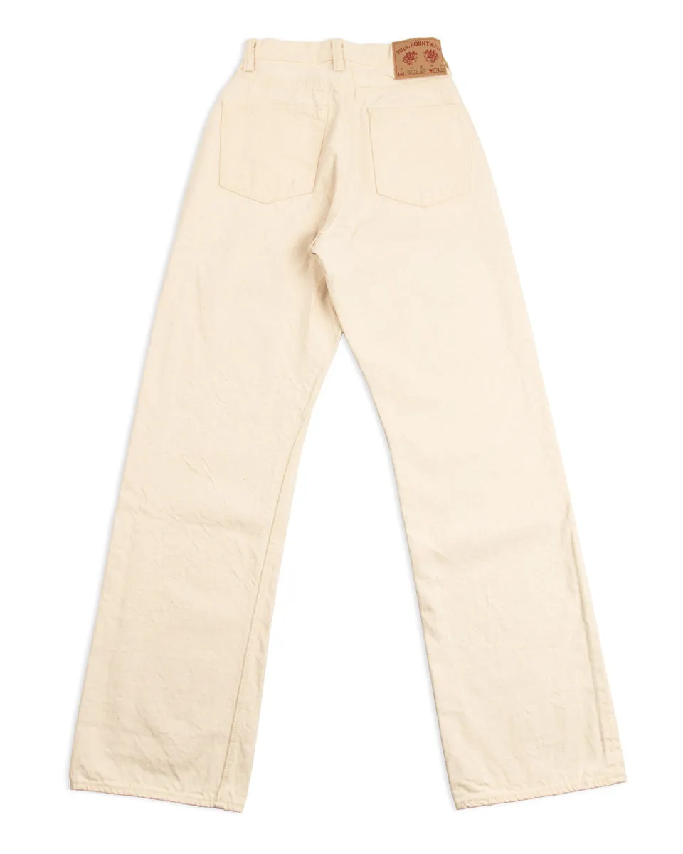 0107EC - Womens' Wide Straight "Monroe" - Ecru Denim sold by Standard and Strange product image thumbnail 2