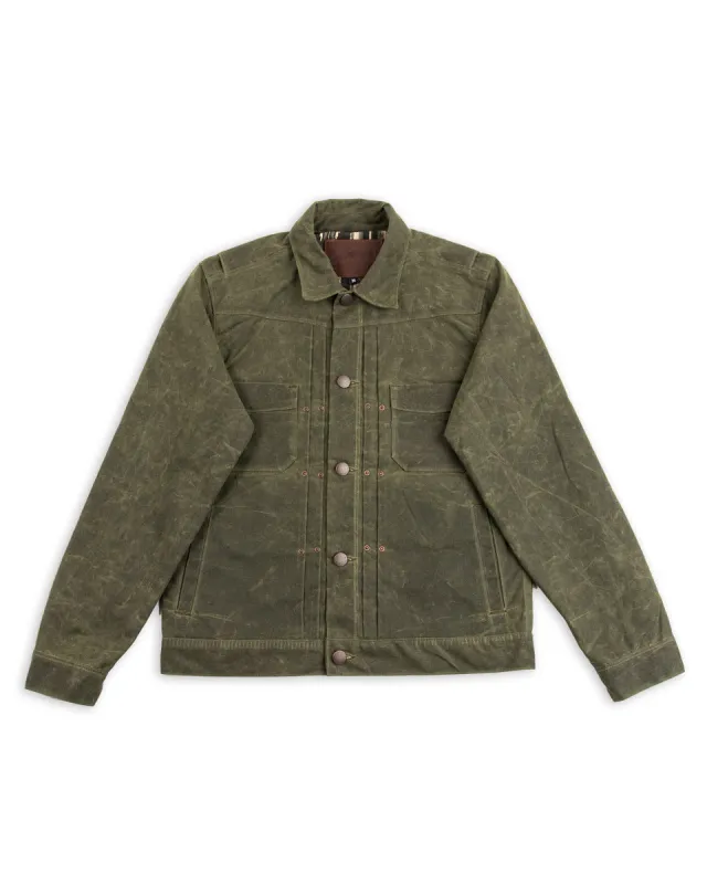 RJ-1 Jacket - Olive Waxed Canvas sold by Standard and Strange