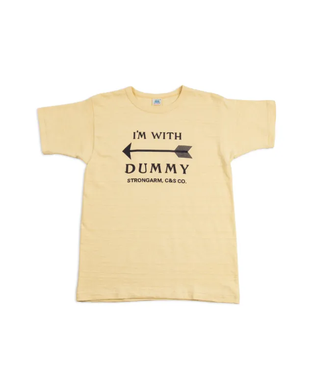 I'm with Dummy T-Shirt - Yellow sold by Standard and Strange