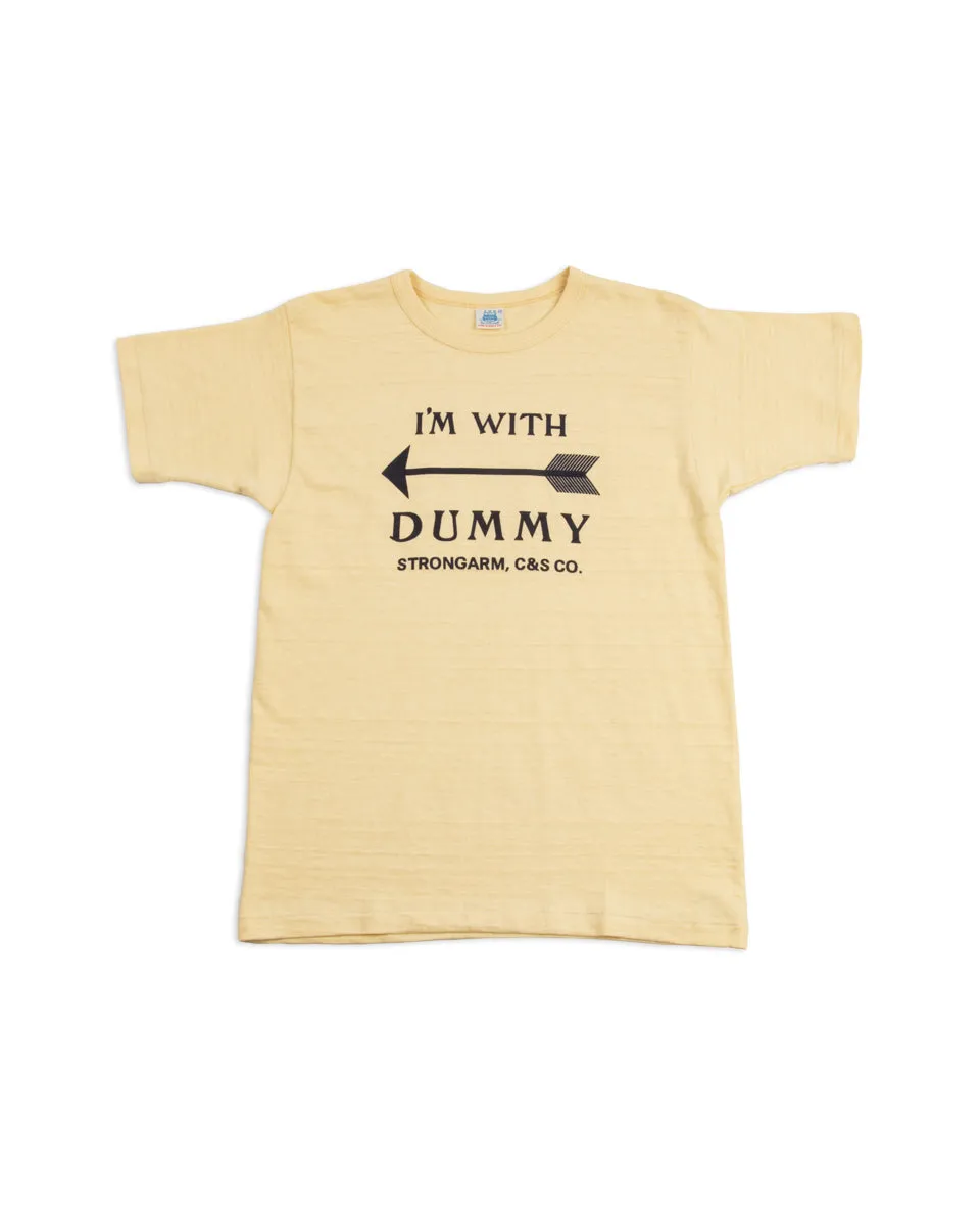 I'm with Dummy T-Shirt - Yellow sold by Standard and Strange