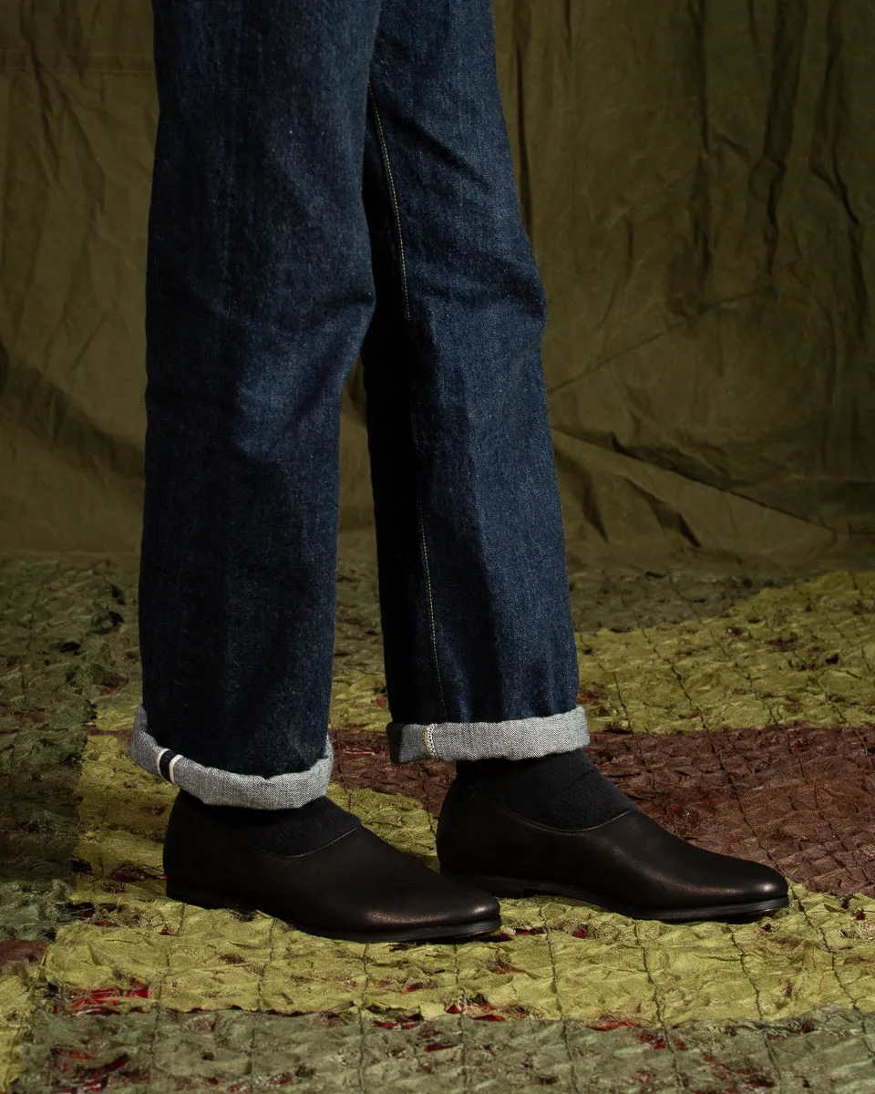 Swan Slip On - Black Deerskin sold by Standard and Strange product image thumbnail 4