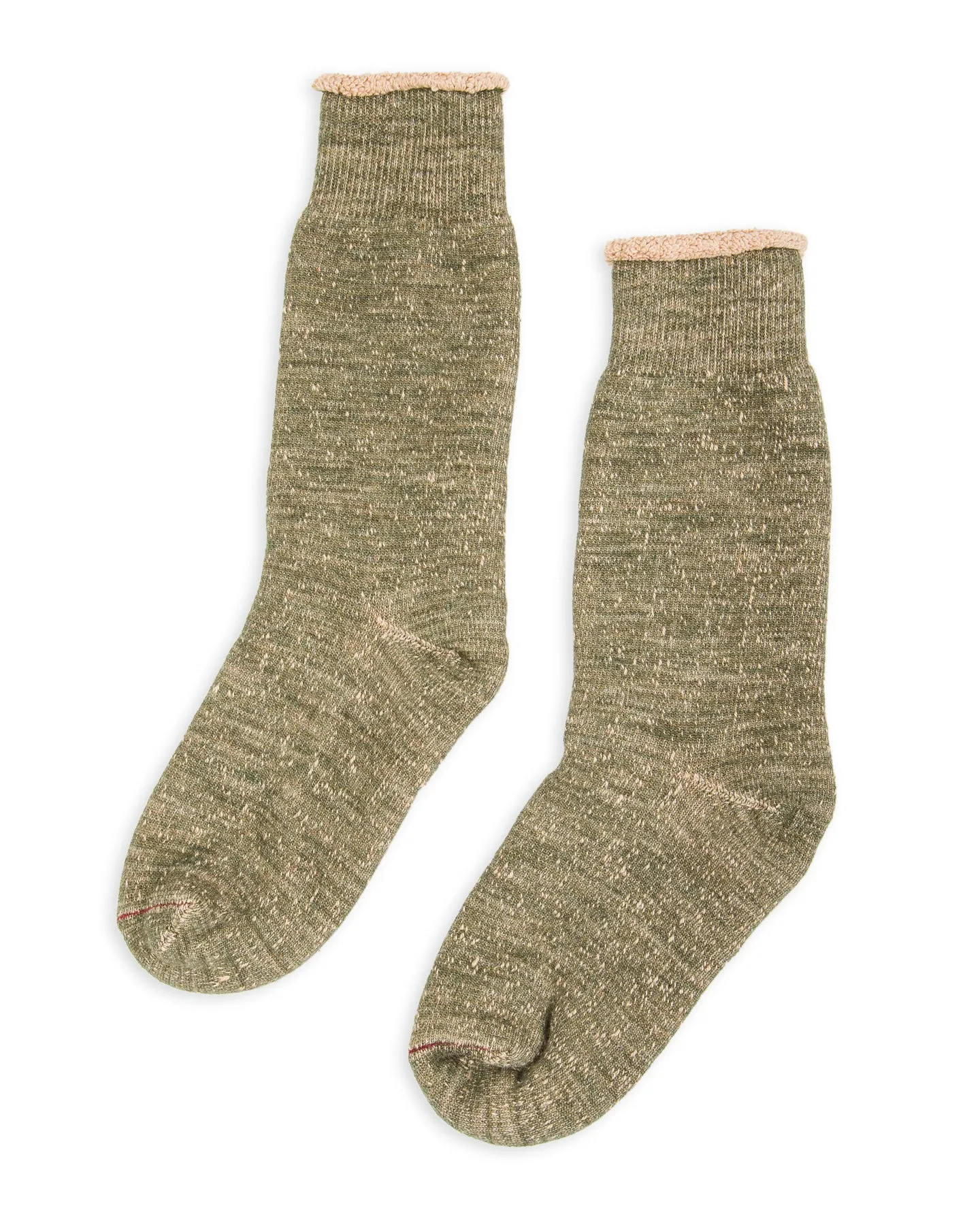 Double Face Merino/Organic Cotton Socks - Green/Brown sold by Standard and Strange